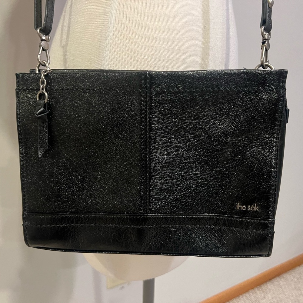 The Sak Black Onyx Iris Demi Crossbody Bag -NWOT